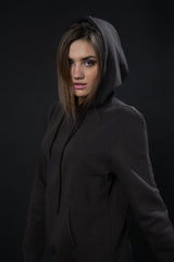BROWN SOLID HOODIE