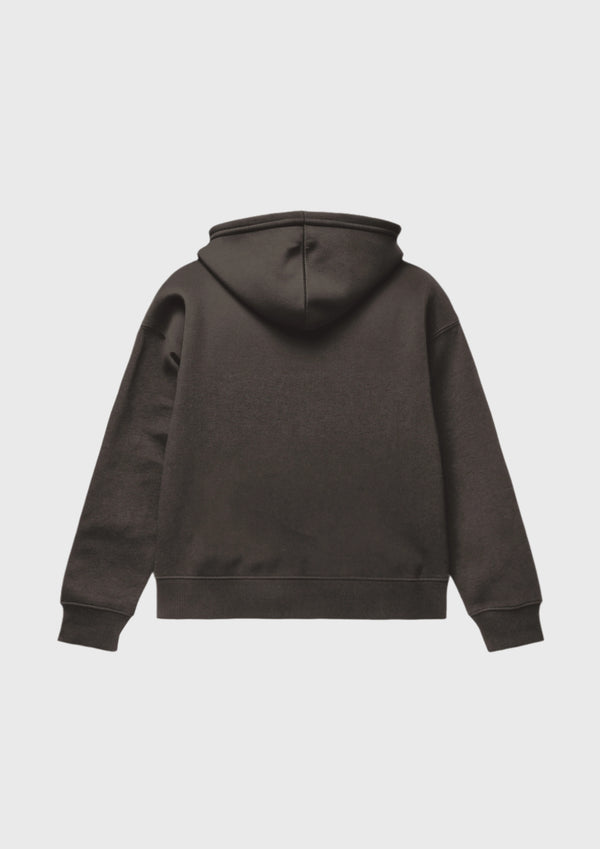 BROWN SOLID HOODIE