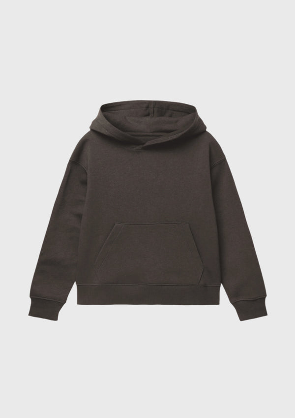 BROWN SOLID HOODIE